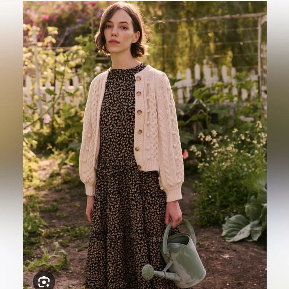 THE GREAT. The Windchime Dress in Crescent Floral - Picture 6 of 9